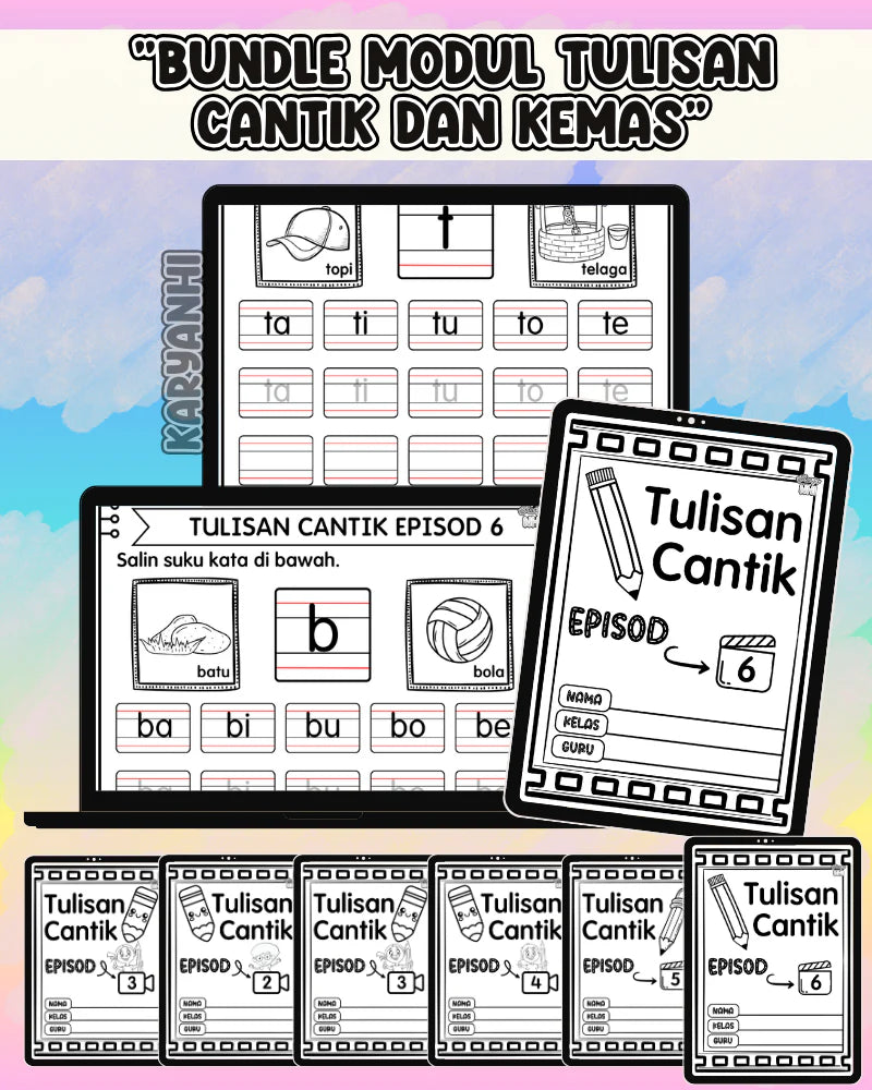 Bundle Modul Tulisan Cantik dan Kemas KaryaNHI