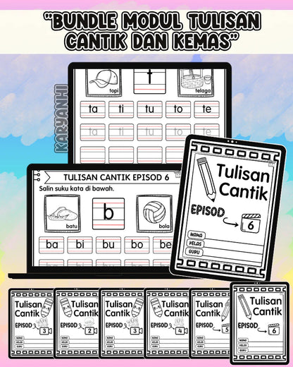 Bundle Modul Tulisan Cantik dan Kemas KaryaNHI