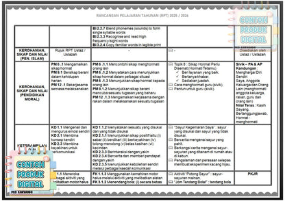 RPT Tadika Prasekolah 2025 (Kum. B)