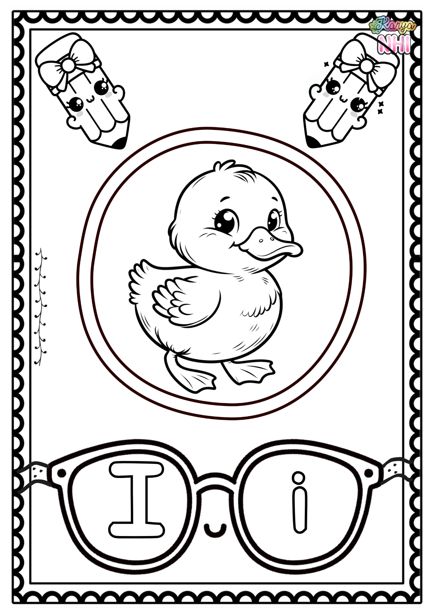 Alphabet Tracing Poster KaryaNHI