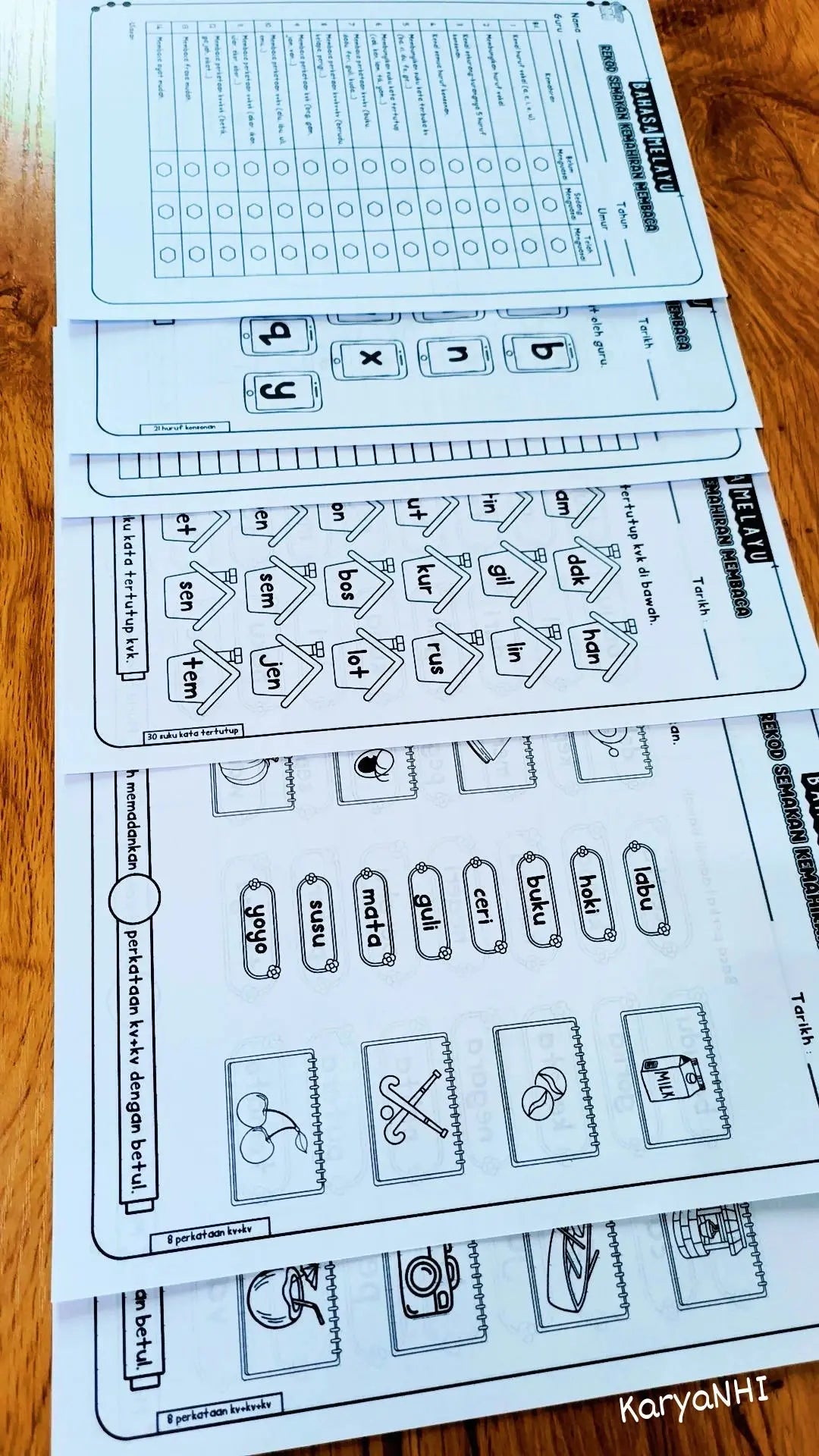 Rekod Semakan Kemahiran Membaca BM KaryaNHI