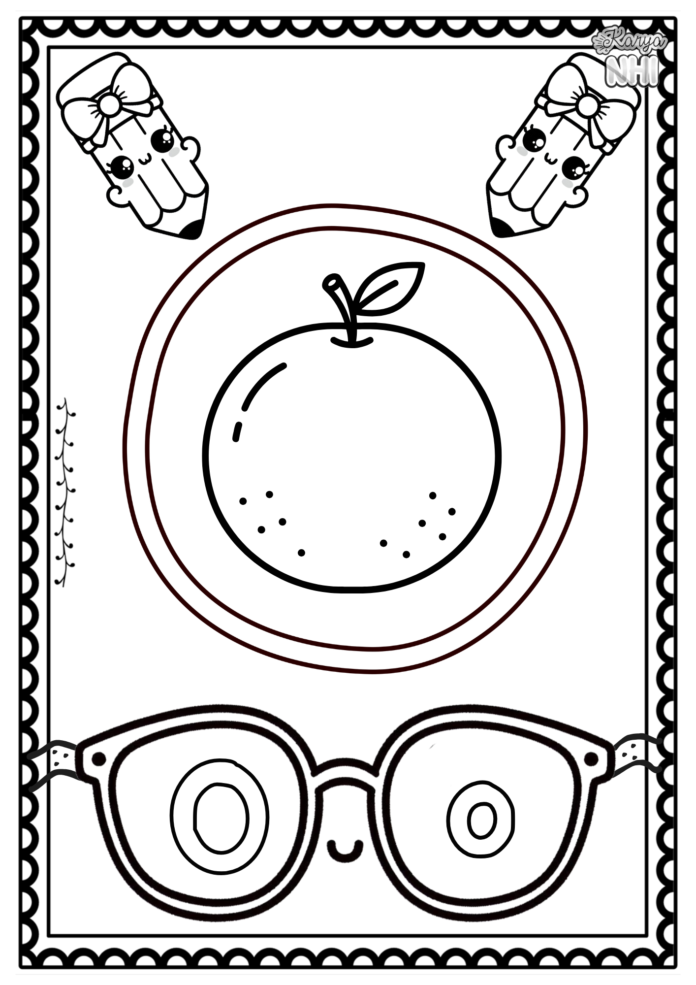 Alphabet Tracing Poster KaryaNHI