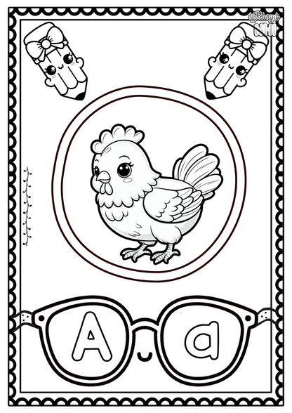 Alphabet Tracing Poster KaryaNHI