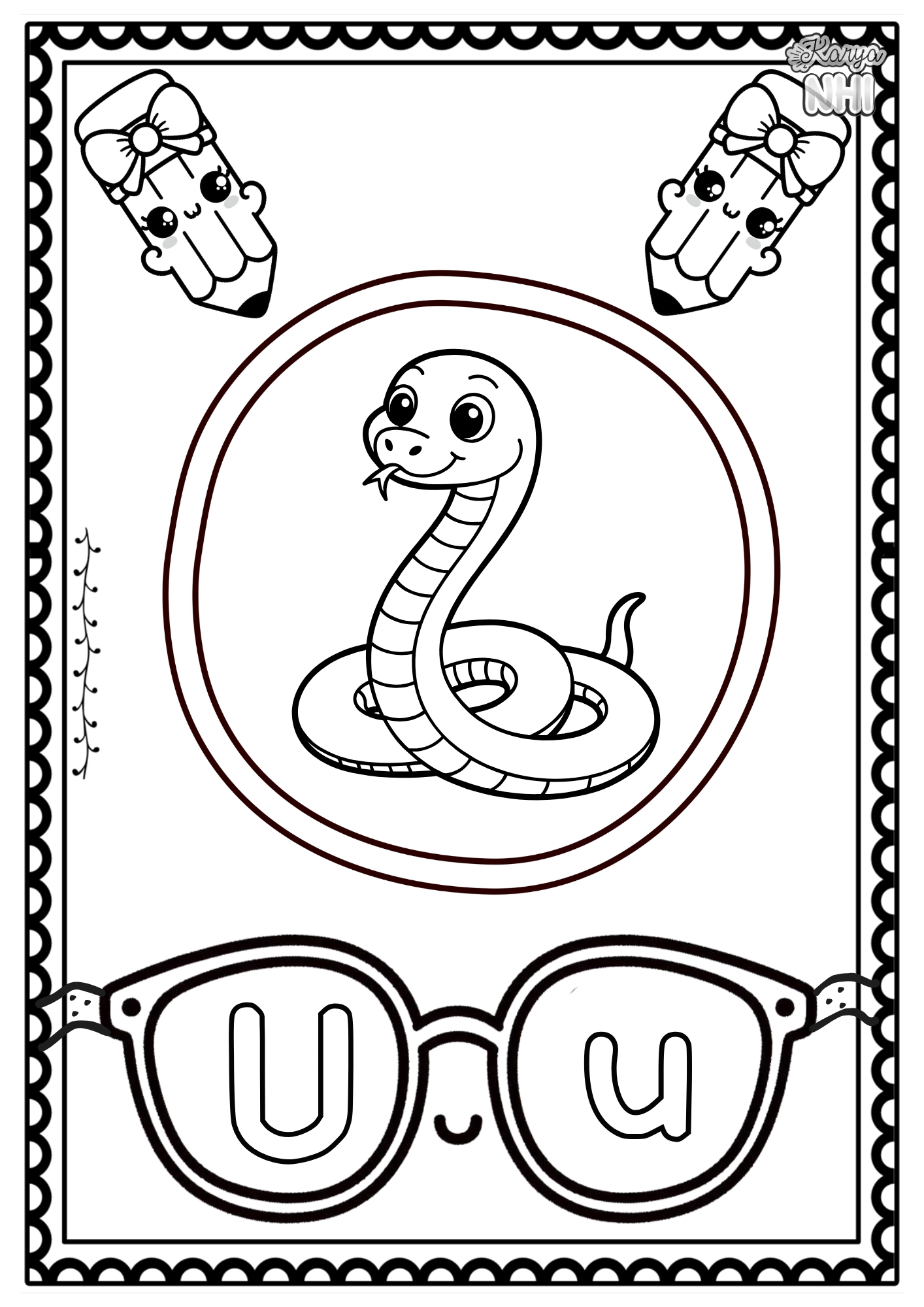 Alphabet Tracing Poster KaryaNHI