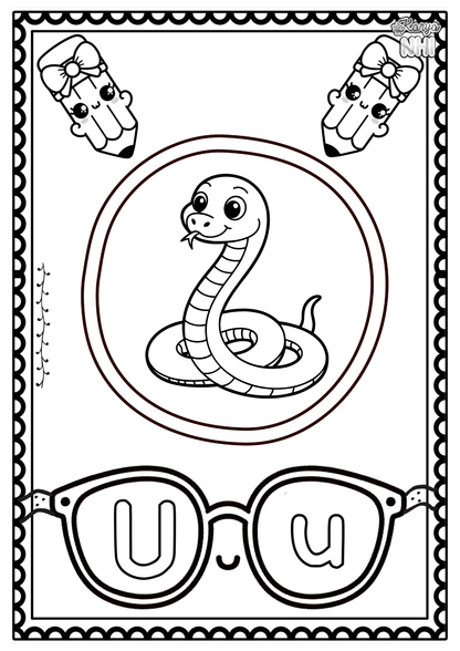 Alphabet Tracing Poster KaryaNHI