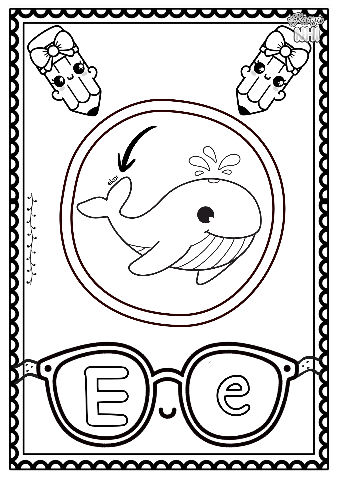 Alphabet Tracing Poster KaryaNHI