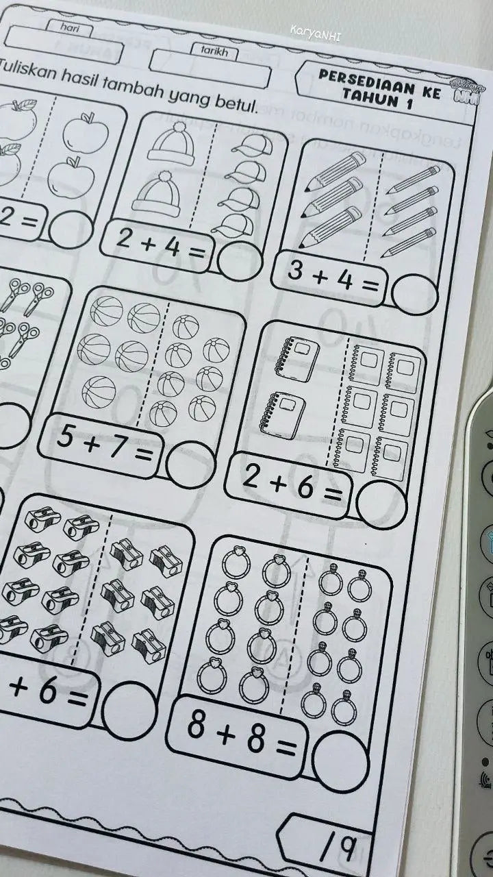 Persediaan ke Tahun 1 (Matematik) KaryaNHI