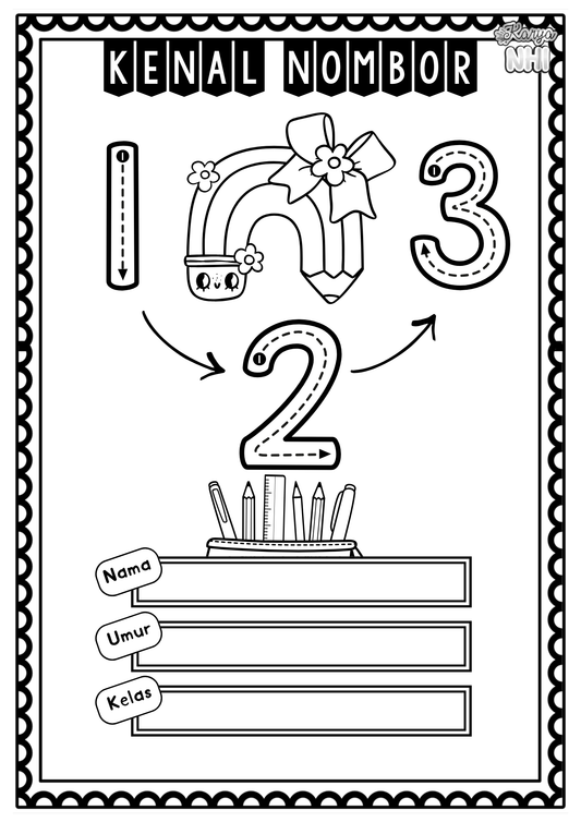 Mari Kenal Nombor 1 hingga 10 KaryaNHI