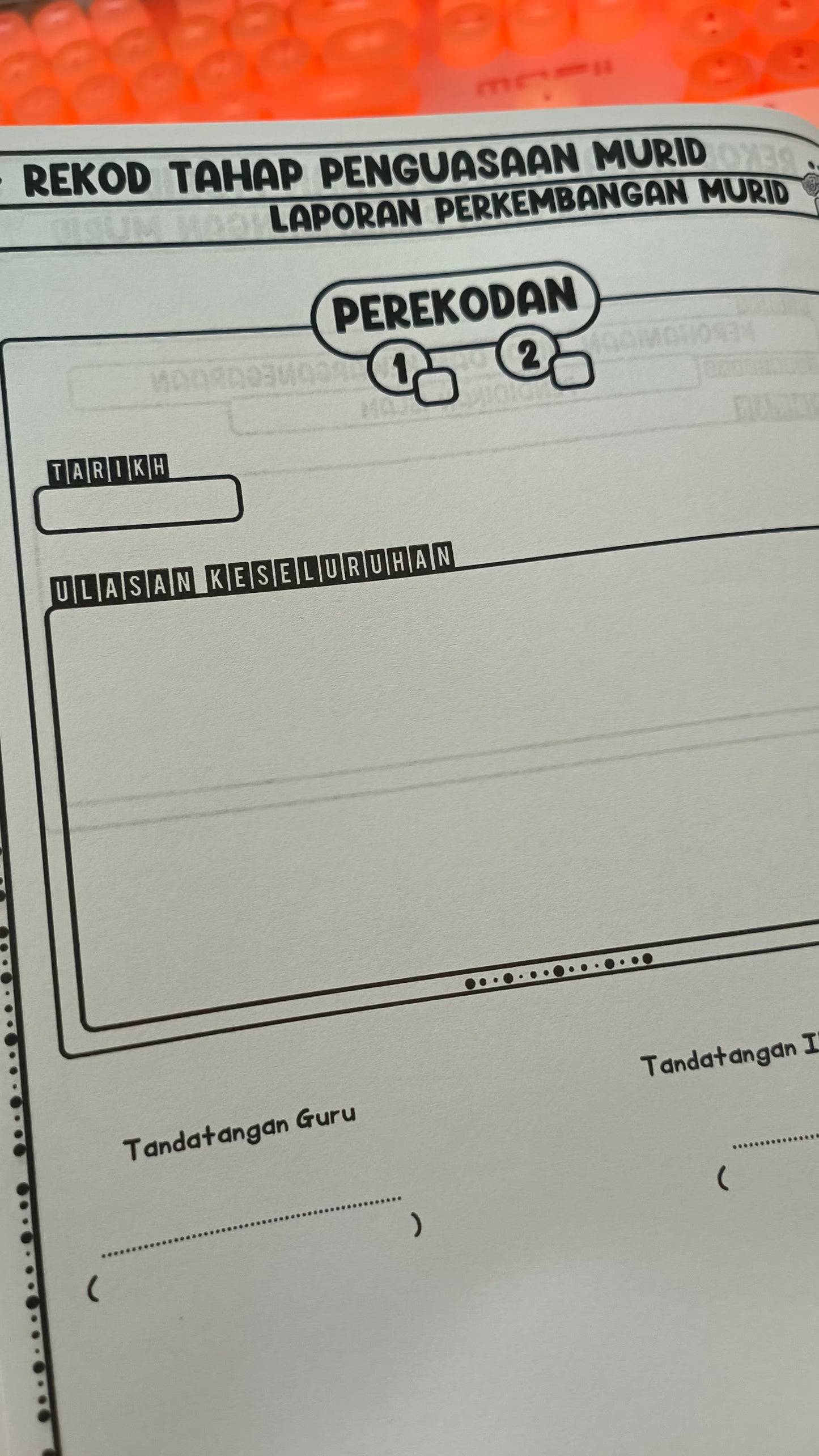 Rekod TPM Pendidikan Islam Prasekolah KaryaNHI