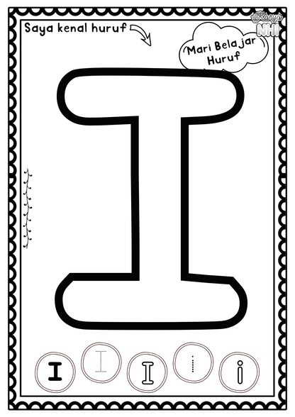 Alphabet Tracing Poster KaryaNHI